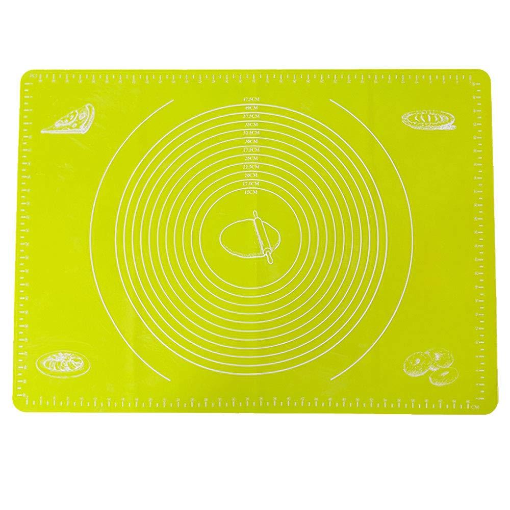 Силіконовий антипригарний килимок для випікання та розкочування тіста 50x40 см VOLRO Жовтий (vol-334)