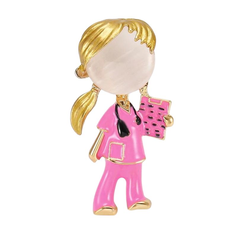 Брошка BROCHE Медсестра рожева BRBF114155