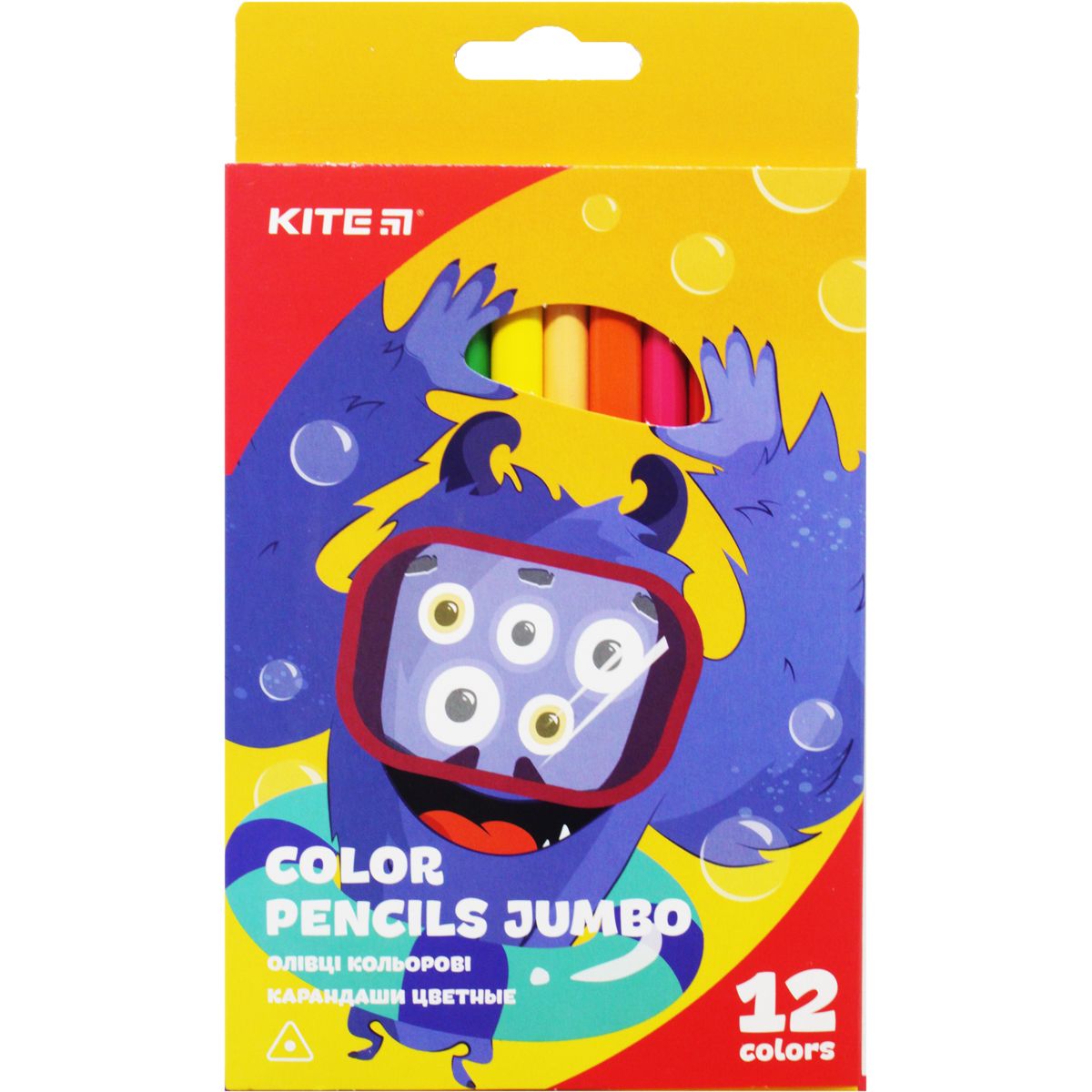 Карандаши цветные Color pencil Jumbo 12 шт Kite (K19-048-5)