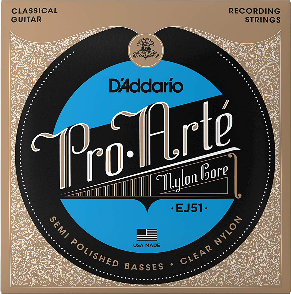 Струны для классической гитары D'Addario EJ51 Classical Guitar Strings Hard Tension