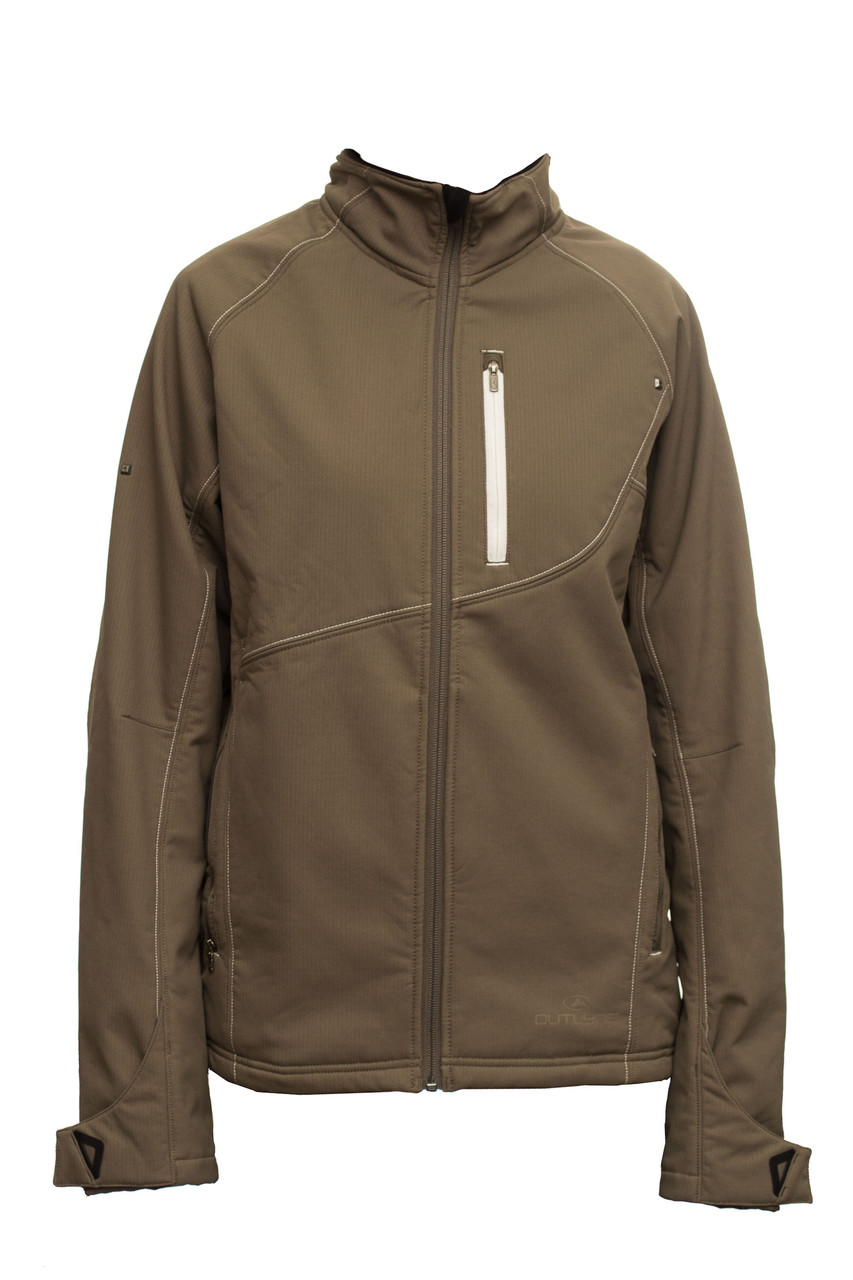 Жіноча куртка Outlyne Schelada Softdhell ​​L Khaki (hub_RZaH42754)