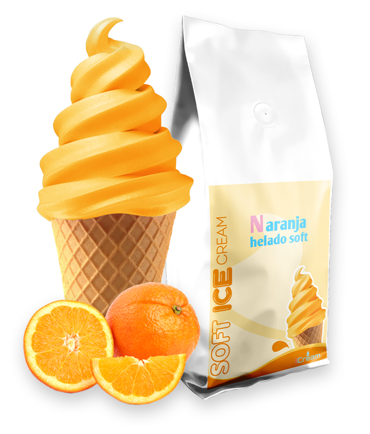Суміш для молочного морозива Soft Апельсин 1 кг