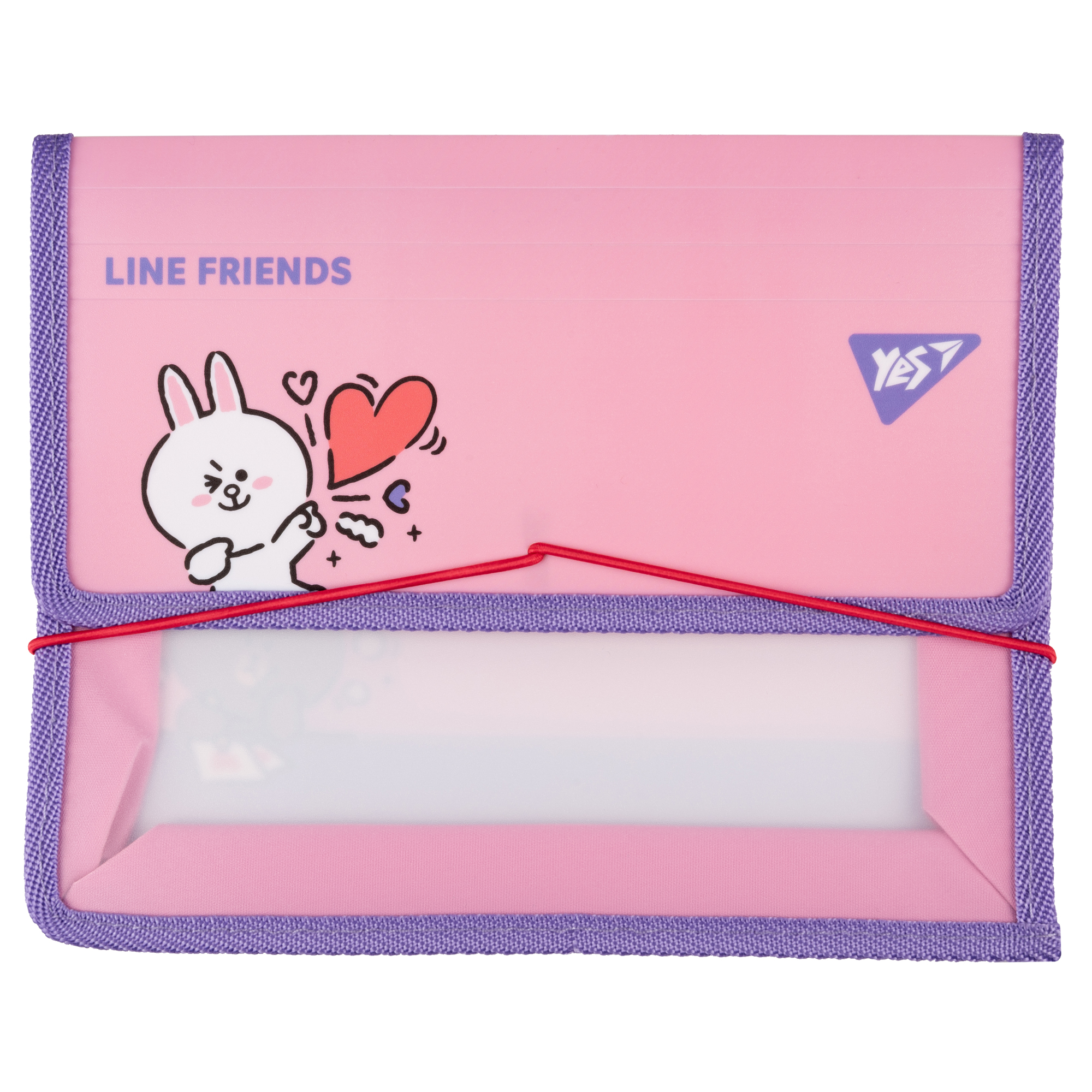 Папка для тетрадей YES на резинке В5 Line Friends. Cony (492210)