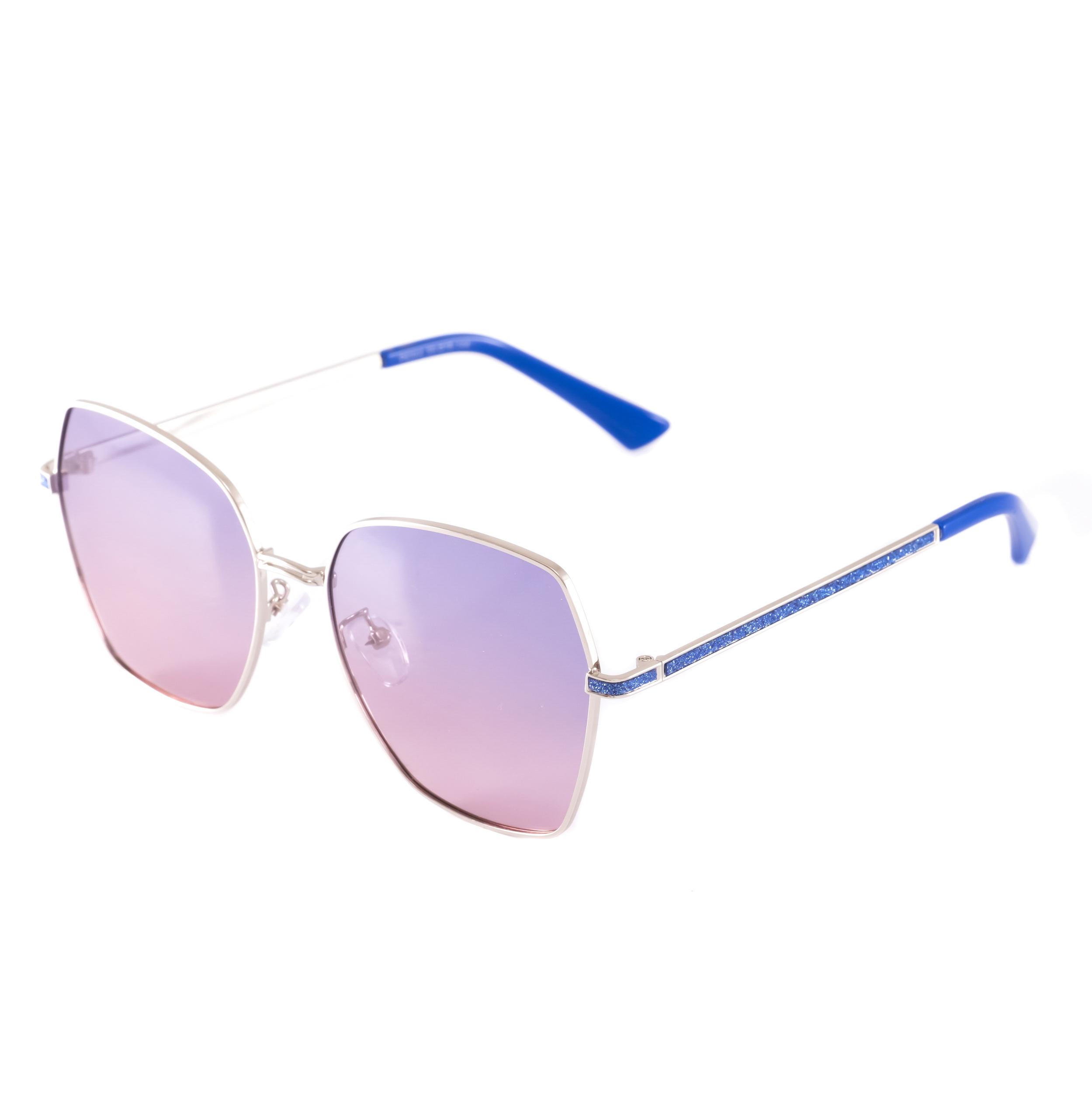 Сонцезахисні окуляри LuckyLOOK 431-967 Фешн-класика One Size Рожевий+ Синій