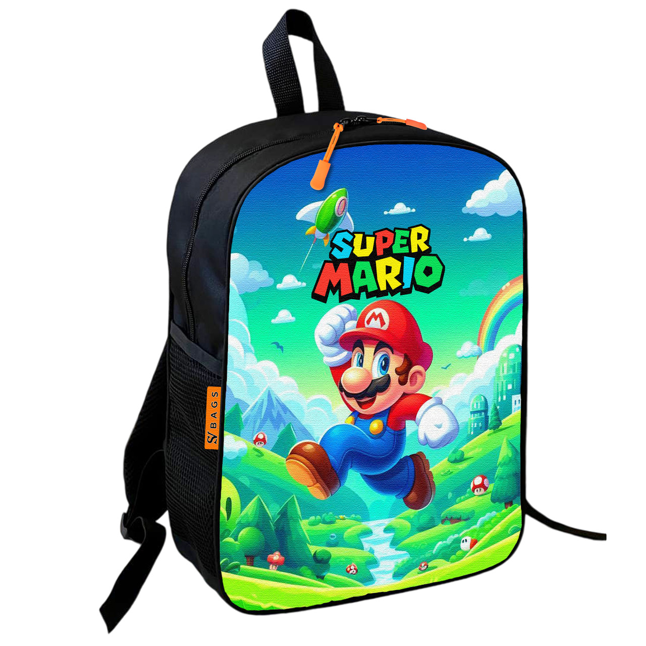 Дитячий шкільний рюкзак Super Mario, різнокольоровий, 36х27х13 см