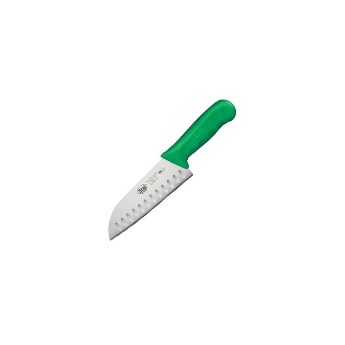 Ніж Сантоку WINCO STAL пластикова ручка зелений 18 см (04265)