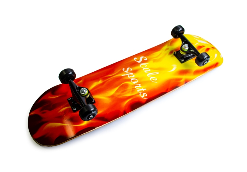 Скейтборд Scale Sports Fire Оранжевый (1347722035)