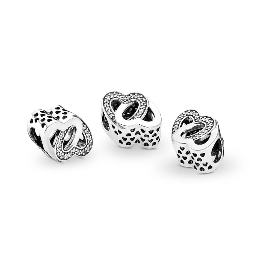 Шарм No Brand Сполучені серця 791880CZ (2551209153)