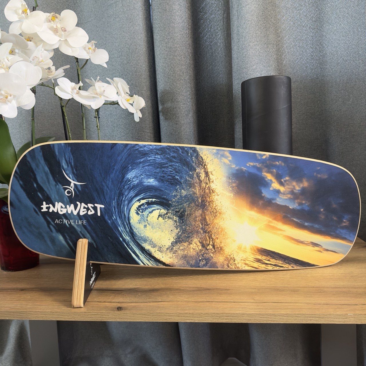 Баланс борд InGwest W.A.S. Balance Board Training System з прогумованим ролером