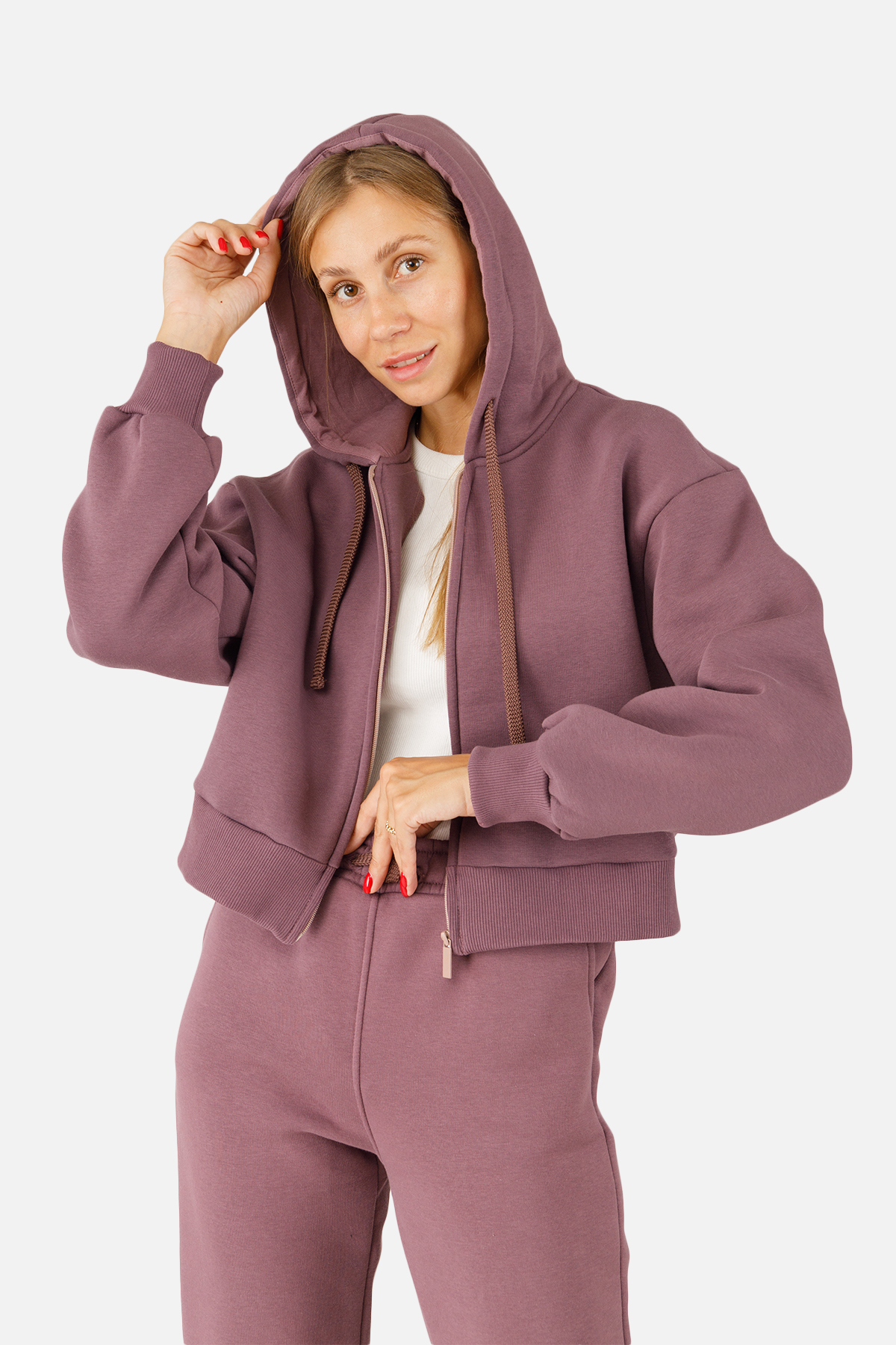 Женская толстовка Yuki XL Фиолетовый ЦБ-00254557 (SKT001004601)