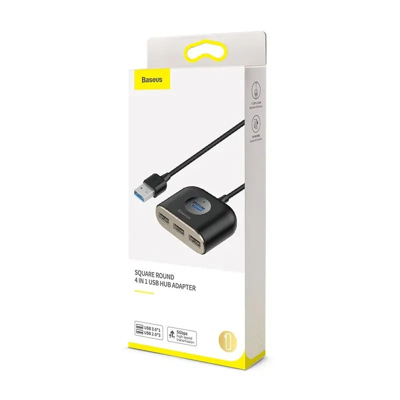 USB HUB розгалужувач BASEUS CAHUB-AY01 Square 4USB