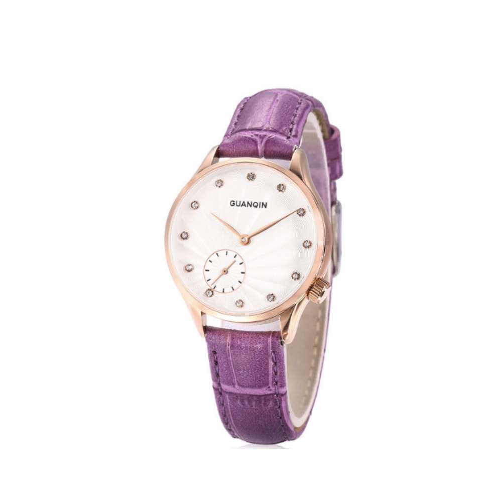 Годинник Guanqin GS19052 CL Gold-White-Purple (GS19052GWP)