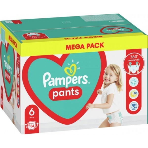 Подгузники-трусики Pampers Pants 6 14-19 кг 84 шт