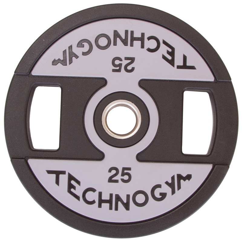 Млинці диски поліуретанові TECHNOGYM TG-1837-25 25кг Чорний