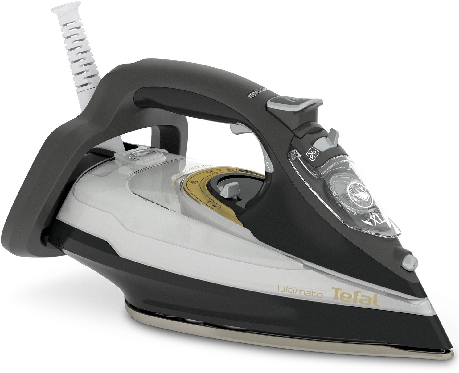 Праска Tefal Ultimate Anti-Calc FV9787 + Textyle Protector Чорний/Білий/Золотий (F00145842)
