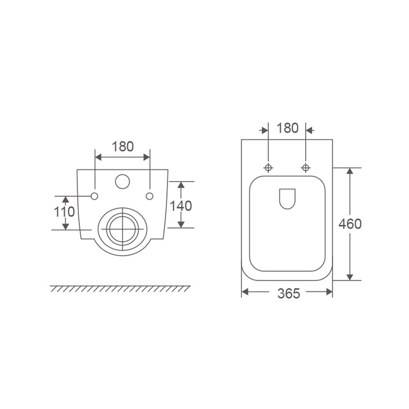 Унитаз подвесной Mixxus Premium Ellipse-0303-T3 520x365x360mm система смыва Tornado 3.0 (MP6465)