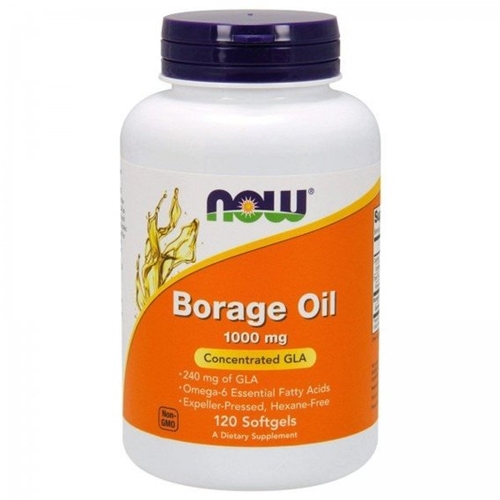 Масло огуречника NOW Foods Borage Oil 1000 mg 120 Softgels