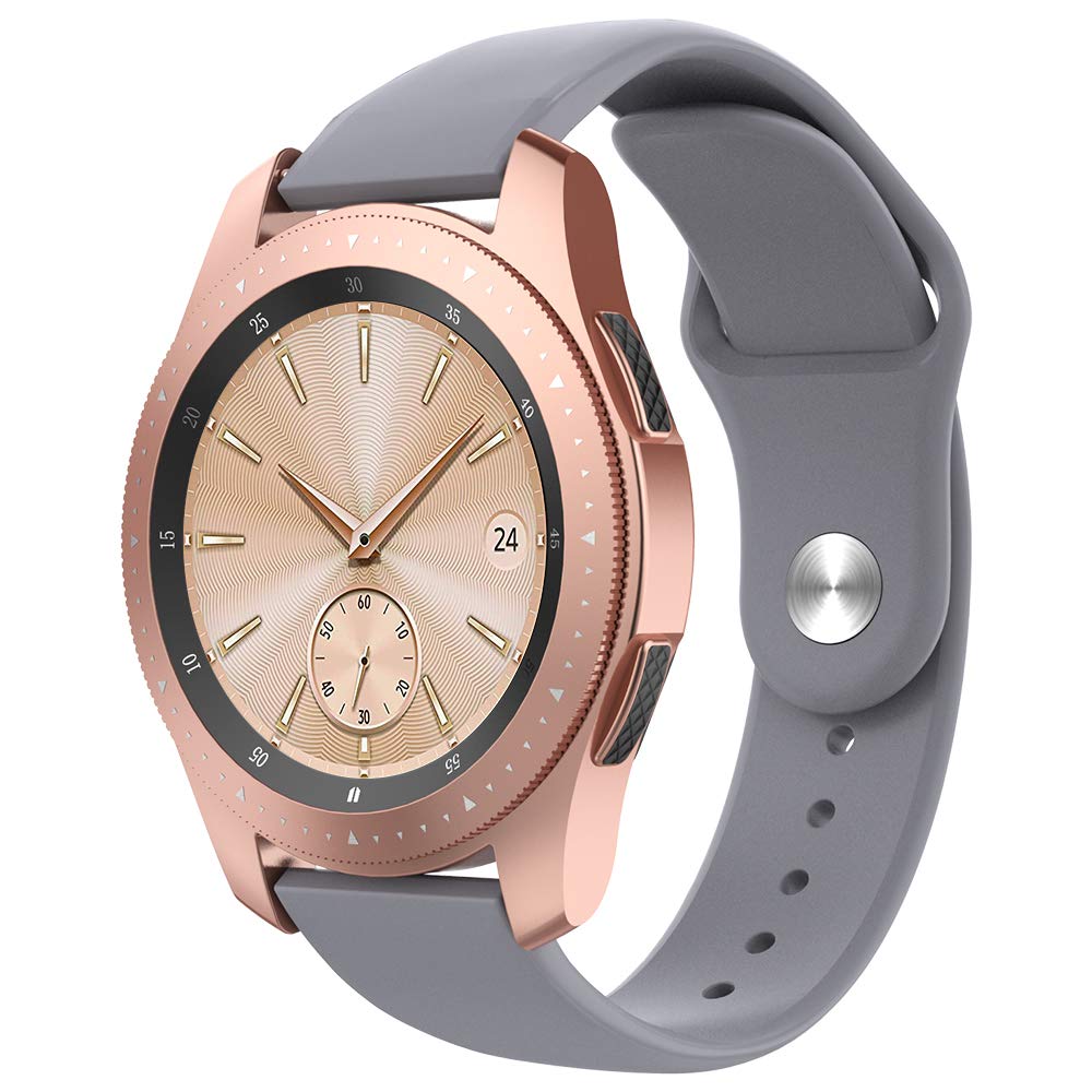 Ремешок BeWatch силиконовый для Samsung Galaxy Watch 42 мм Серый (1010304)