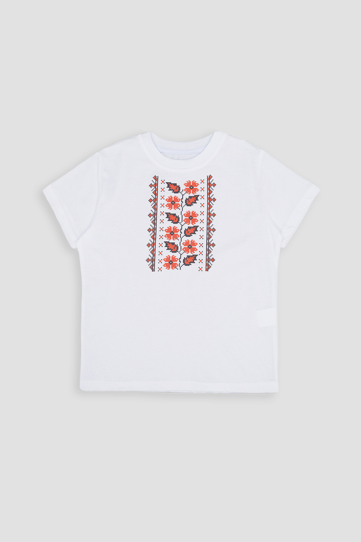 Вышиванка с коротким рукавом для девочки Brands 110 Белый ЦБ-00251111 (SKT000995627)