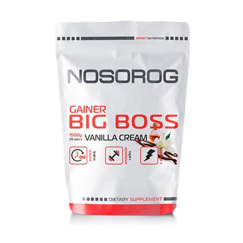 Гейнер Nosorog Nutrition Big Boss 1500 g /15 servings/ Vanilla Cream