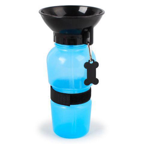 Портативна напувалка для собак SUNROZ Dog Bottle 500 мл Синій (SUN0856)