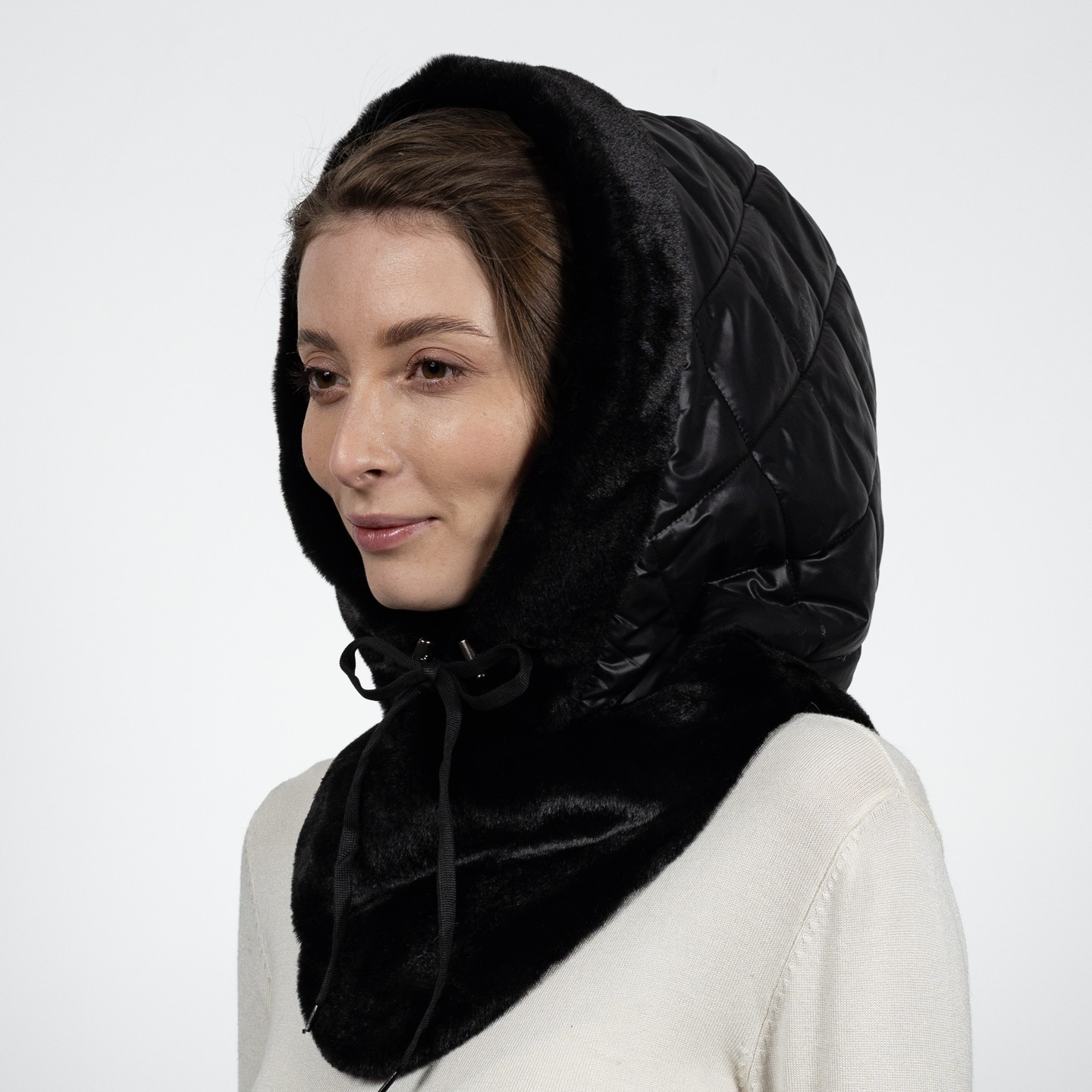 Капор женский LuckyLOOK Карен One Size Черный 653-856