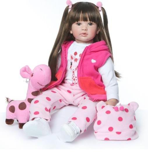 Силиконовая коллекционная кукла Reborn Doll девочка Лия 60 см (174)