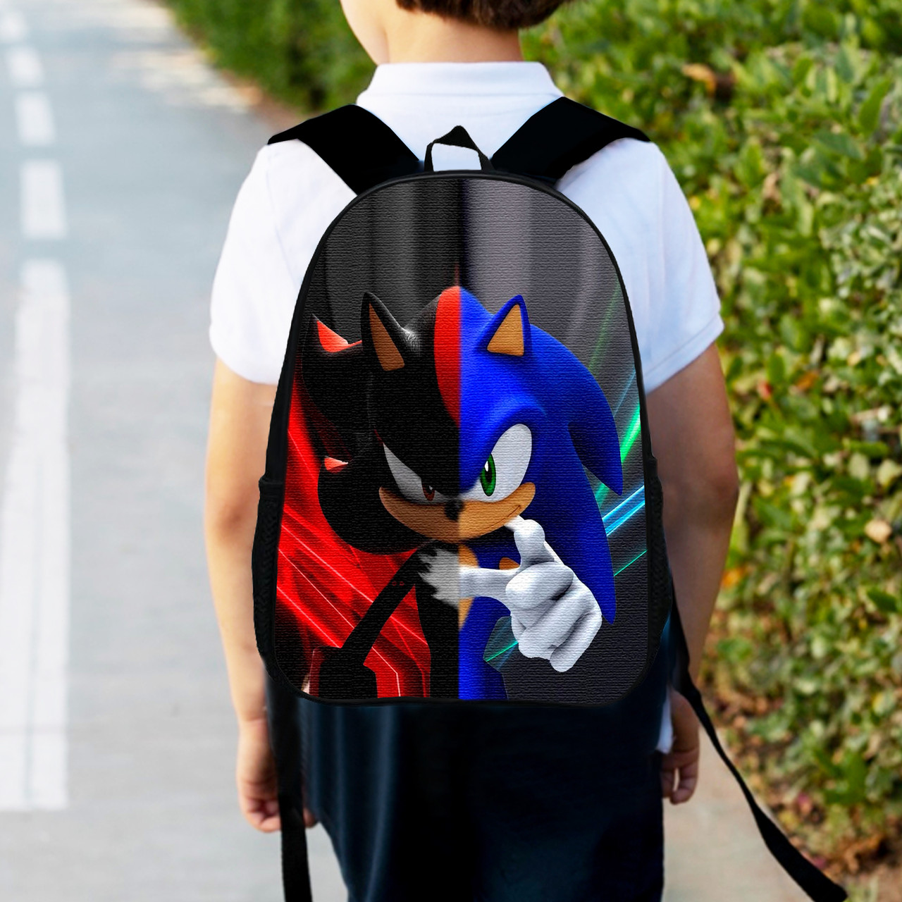 Дитячий рюкзак Super Sonic 34×27×13 см, водонепроникний, з принтом