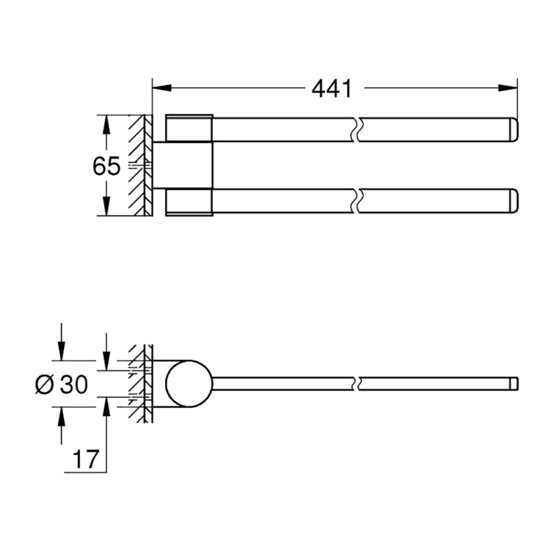 Рушникотримувач Grohe Selection 41063000