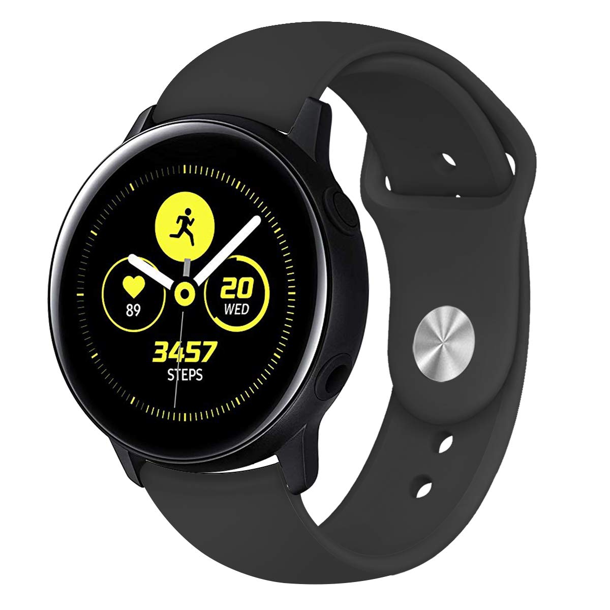 Ремінець BeWatch для Samsung Galaxy watch Active Чорний (1010301)