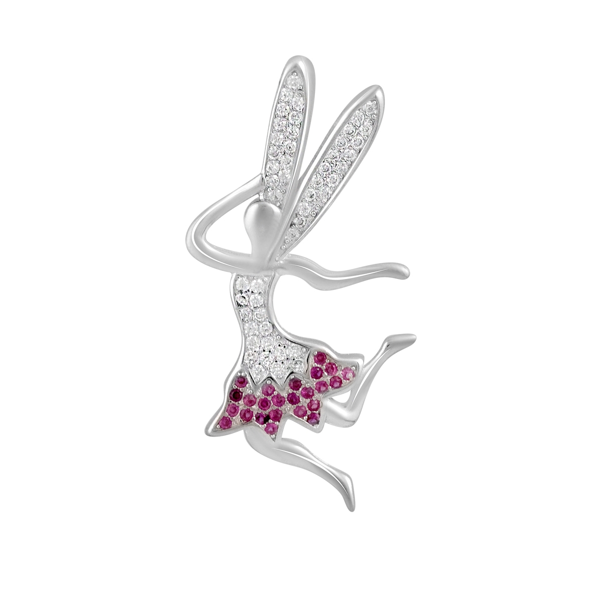 Серебряная подвеска SilverBreeze с фианитами (2128649)