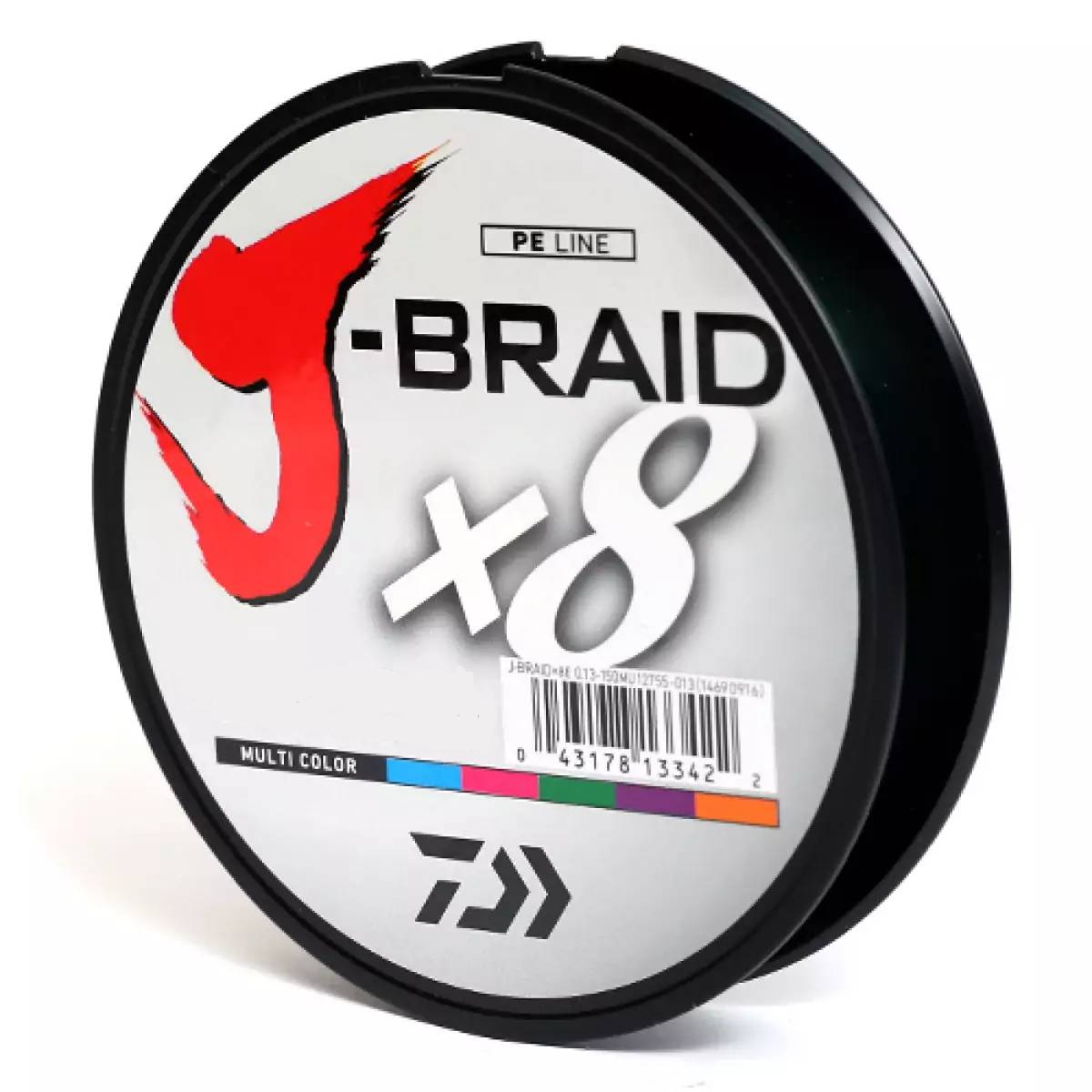 Шнур Daiwa J-Braid X8 0.18мм-150м Multi Color (699033/12755-018)
