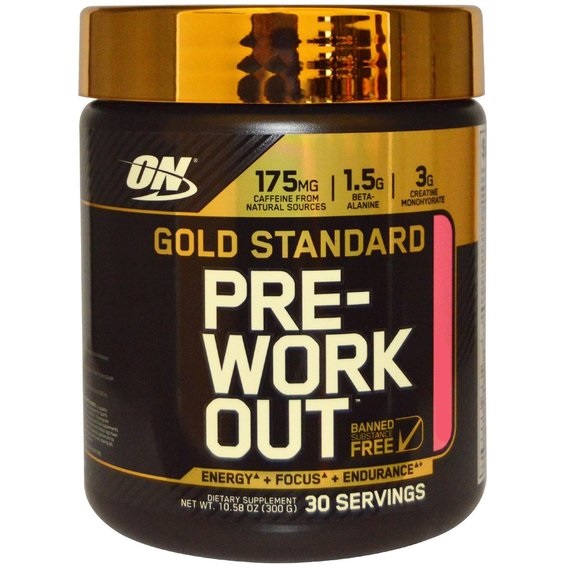 Комплекс до тренировки Optimum Nutrition Gold Standard Pre-Workout 300 g /30 servings/ Watermelon Candy