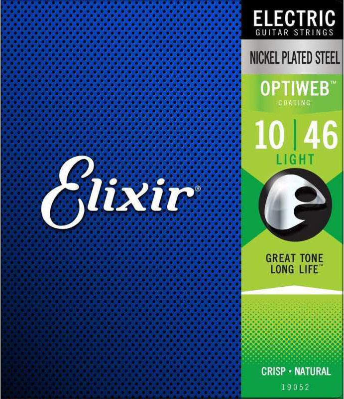 Струны для электрогитары 6 шт Elixir 19052 Optiweb Nickel Plated Steel Light 10/46