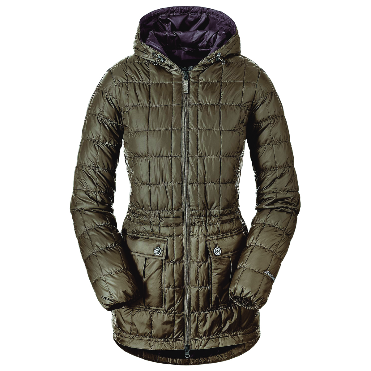Куртка Eddie Bauer Women Super Sweater Down Parka Mushroom S Коричневий (5085MR)