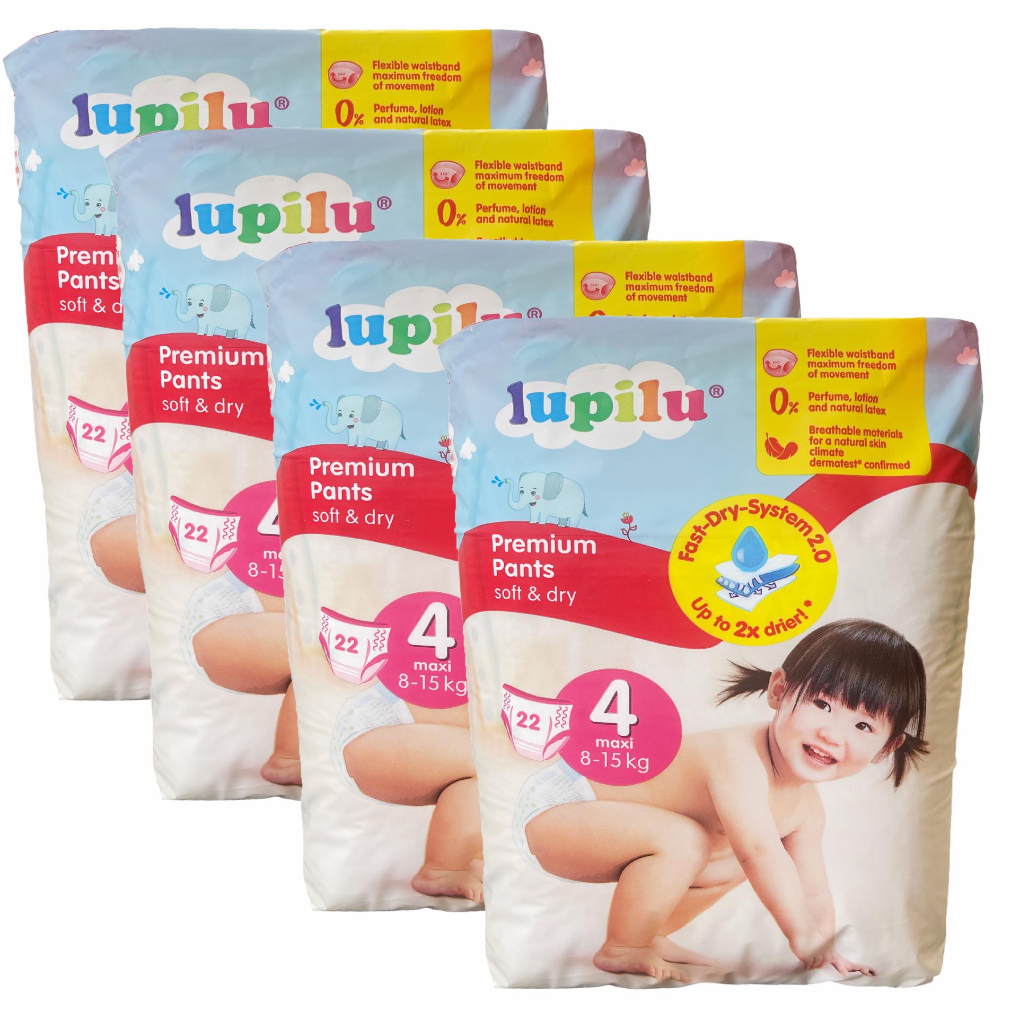 Подгузники-трусики Lupilu Premium 4 Maxi 8-15 кг 88 шт