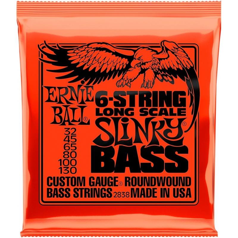 Струни для бас-гітари Ernie Ball 2838 Long Scale Slinky Bass Nickel Wound 32/130