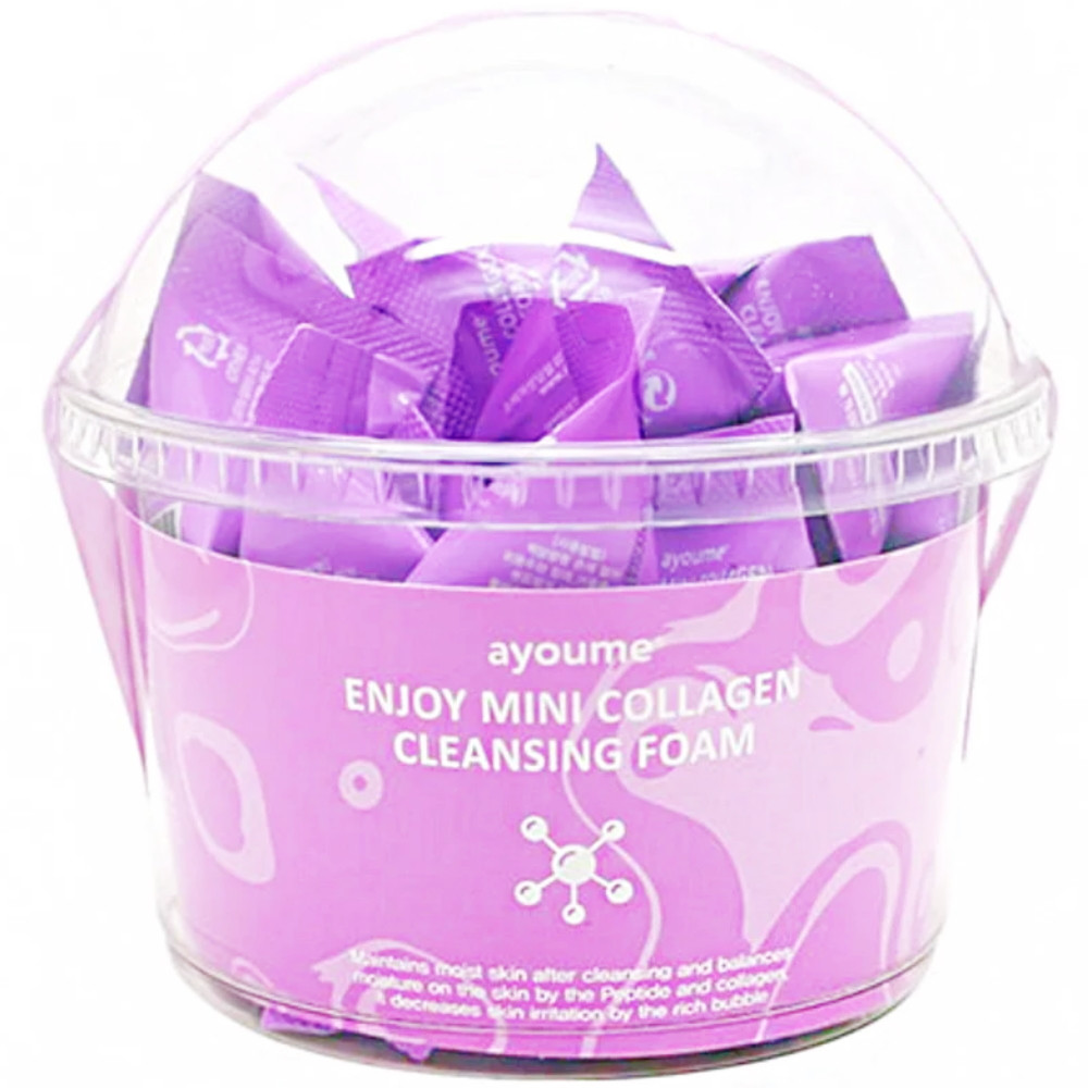 Набір пінок для вмивання з колагеном Ayoume Enjoy Mini Collagen Cleansing Foam 3 г * 30 шт (8809534253256)