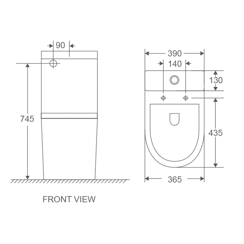 Унитаз-компакт Mixxus Premium Ellipse-0401-T1 630x390x840mm система смыва TORNADO 1.0 (MP6467)