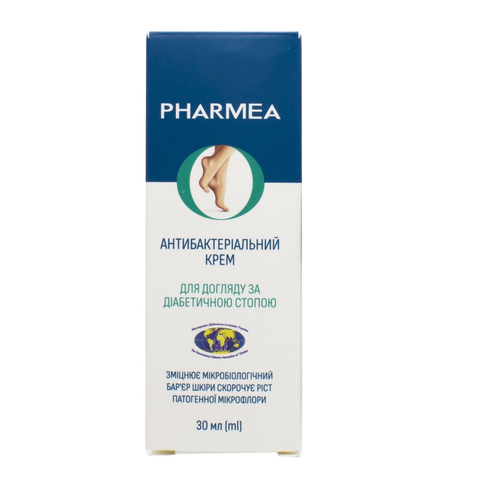Антибактеріальний крем для догляду за діабетичною стопою Pharmea 30 мл