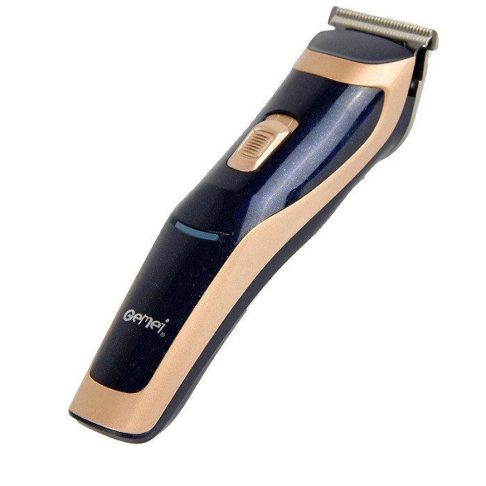 Беспроводная машинка для стрижки волос Gemei GM-6005 Сине-золотая (sp3463)
