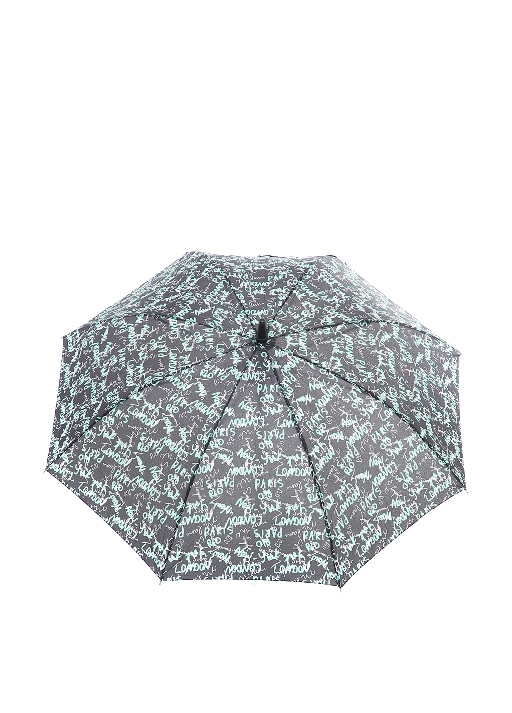 Зонт-трость Ferre Milano Черный с зеленым (591)