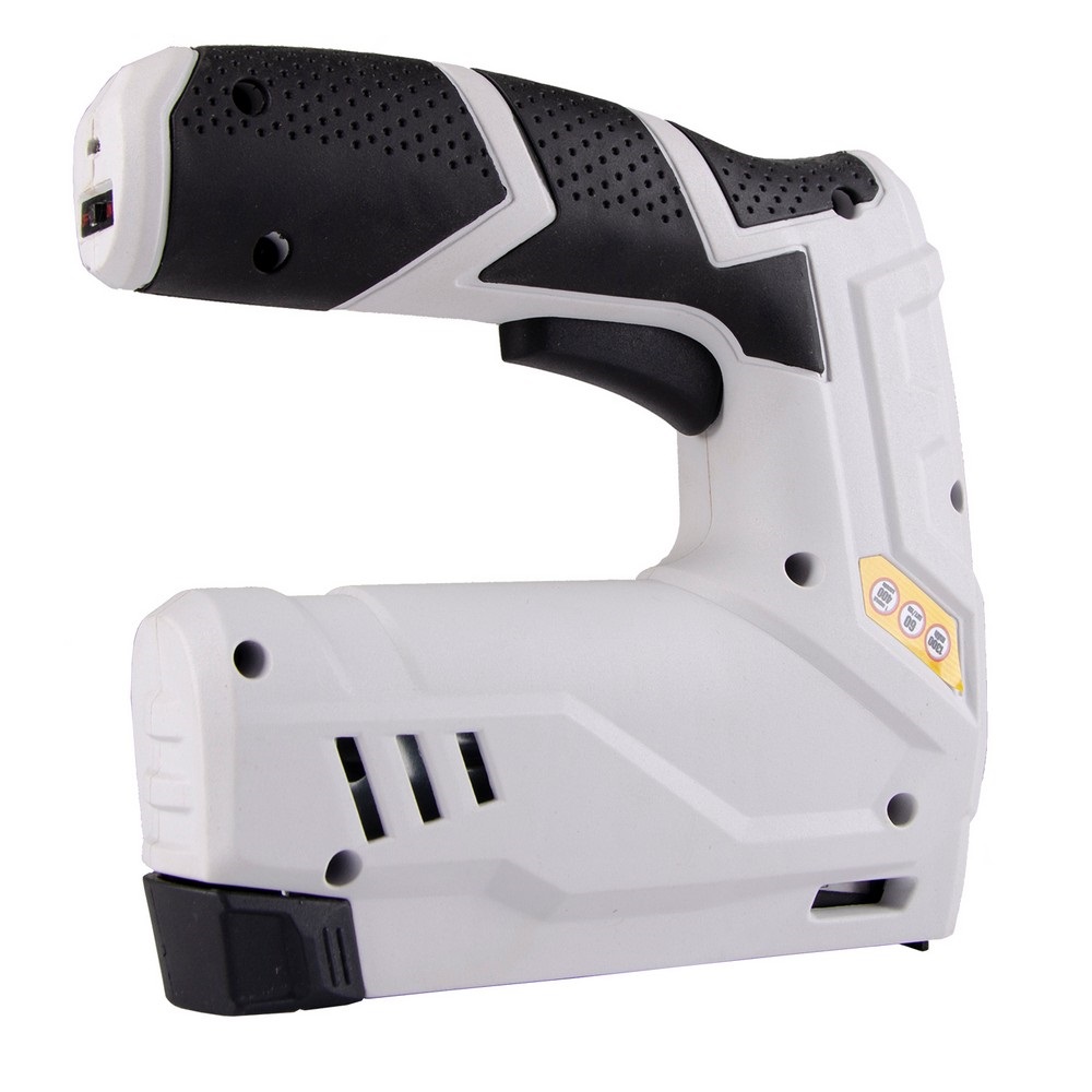 Степлер аккумуляторный MASTERTOOL скоба R53 6-14 мм 1300 mAh/3.6 В Black and White (41-0800)