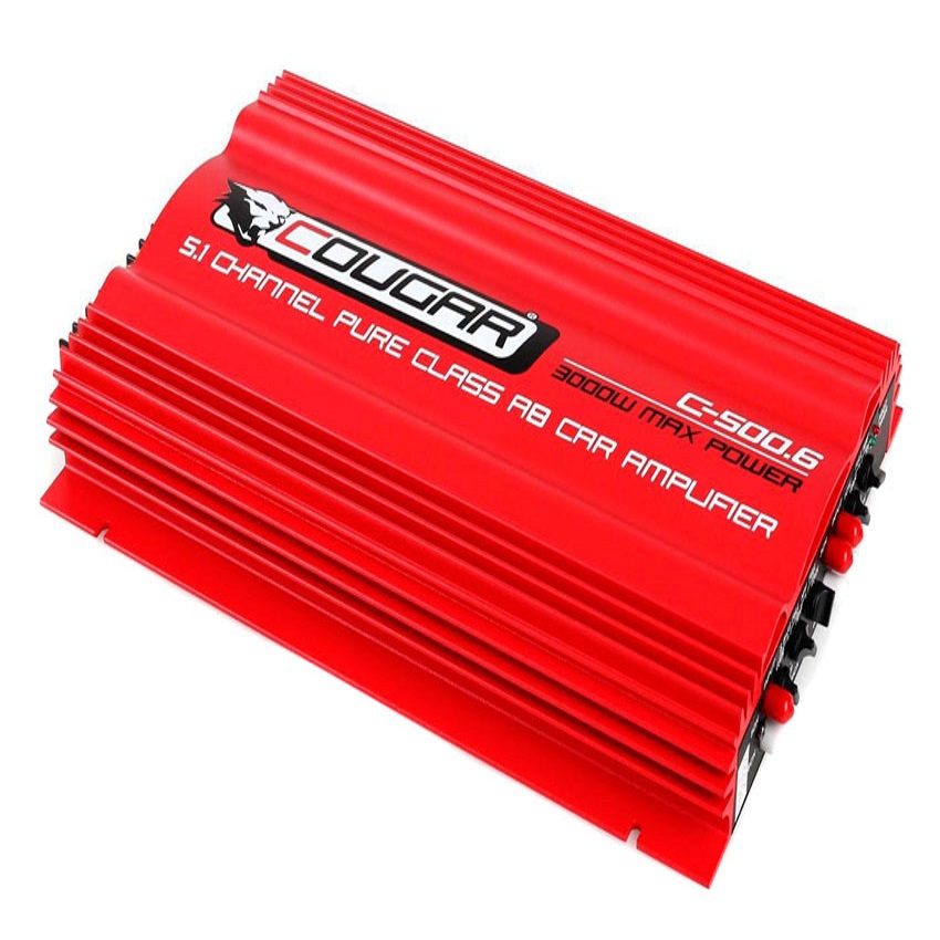 Усилитель автомобильный Cougar CAR AMP C-500.6 3000 W (hub_np2_0374)