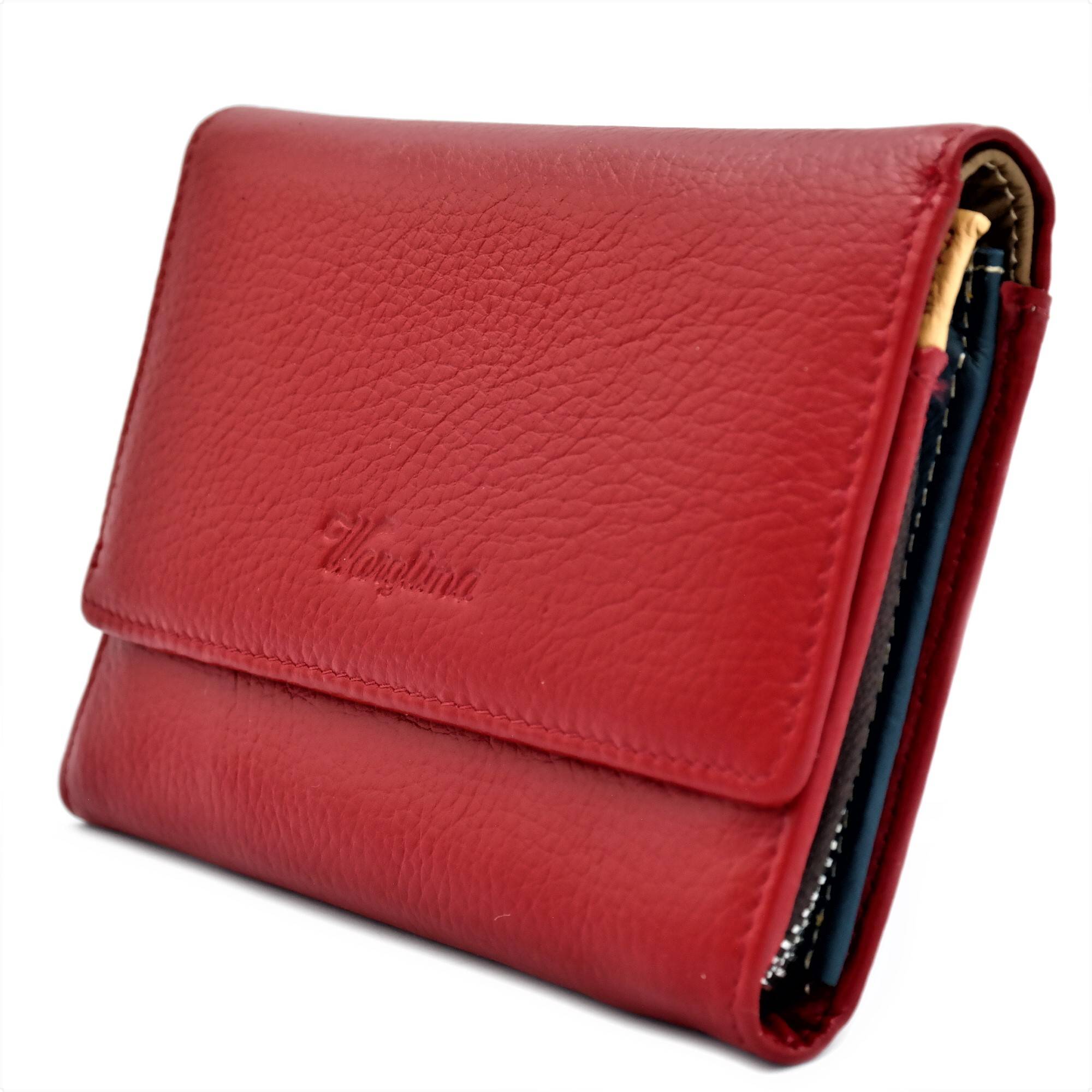 Шкіряний жіночий гаманець A173-8842-2 Червоний