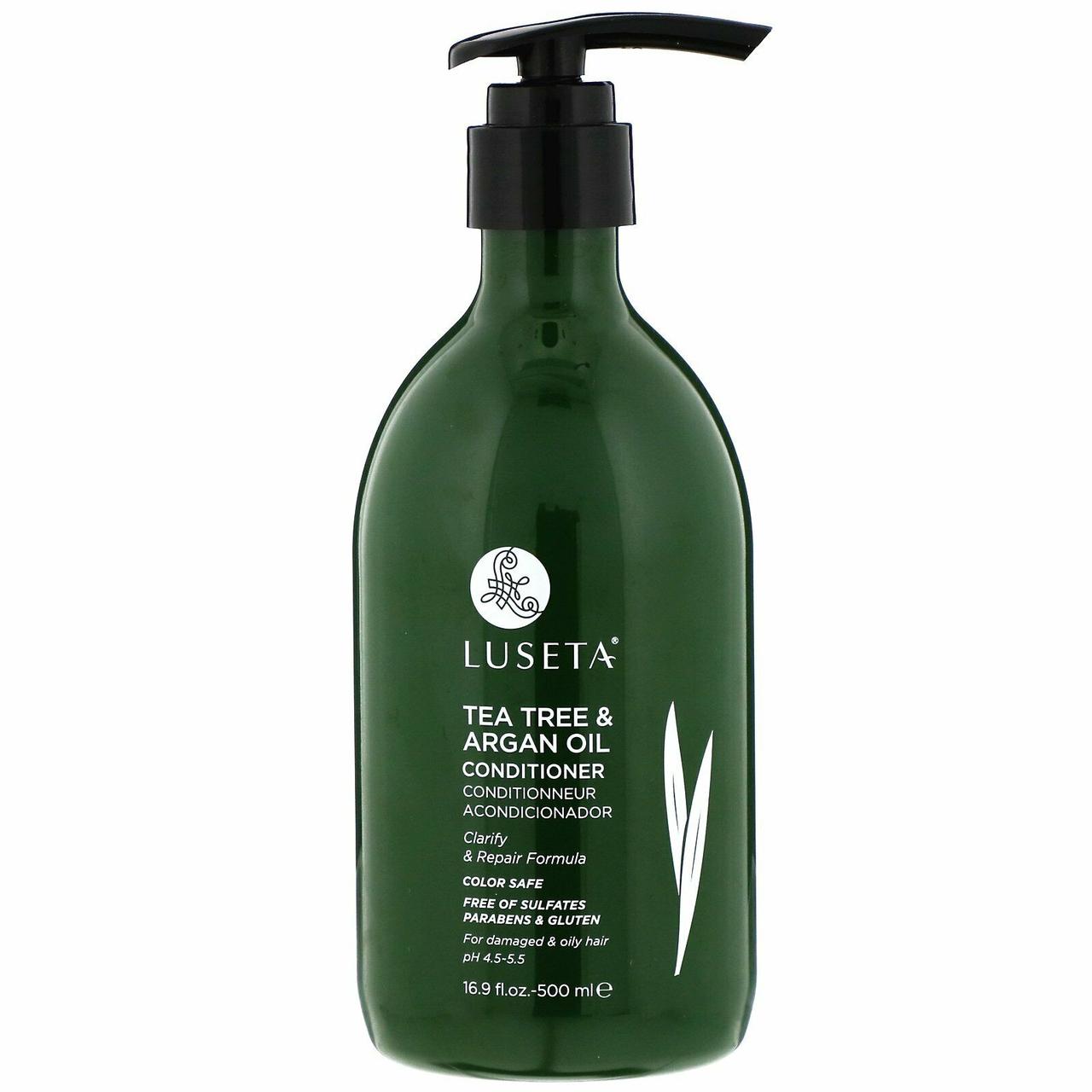 Кондиціонер для жирного волосся Luseta Tea Tree & Argan Oil Conditioner 500ml (LU00013)