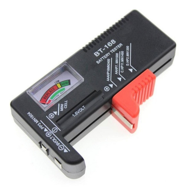 Тестер для батарейок BT-168 АА ААА MHZ універсальний Black