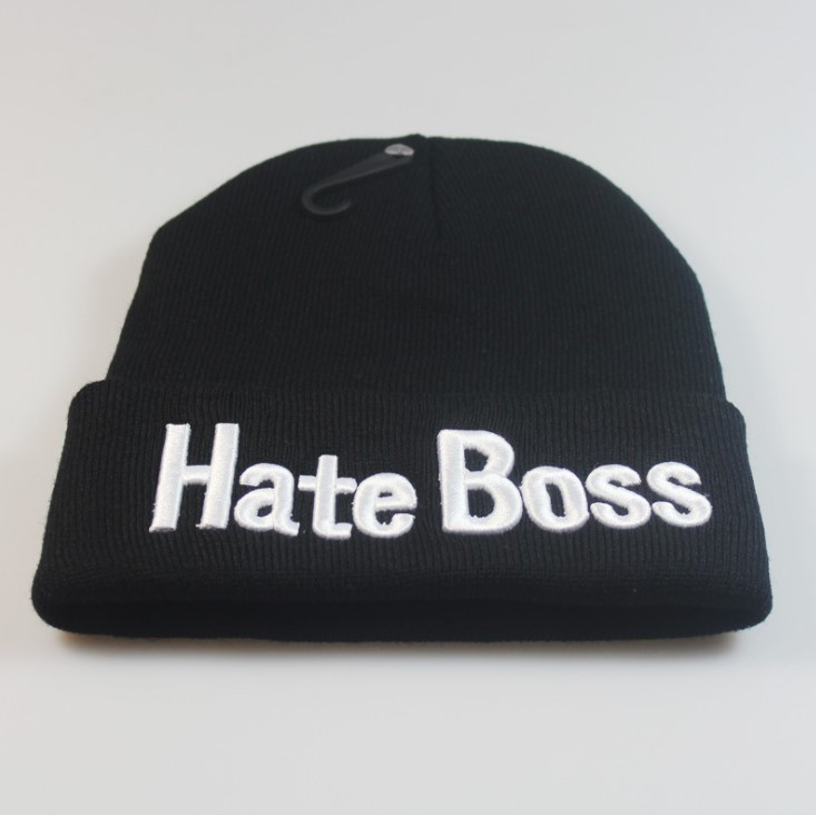 Шапка Jsstore HATE BOSS One Size Черный (js2093)