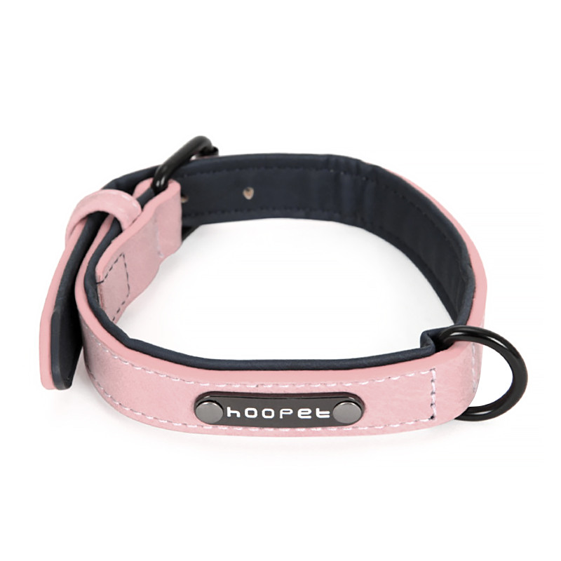 Ошейник для собак Hoopet W033 Pink XL двухслойный