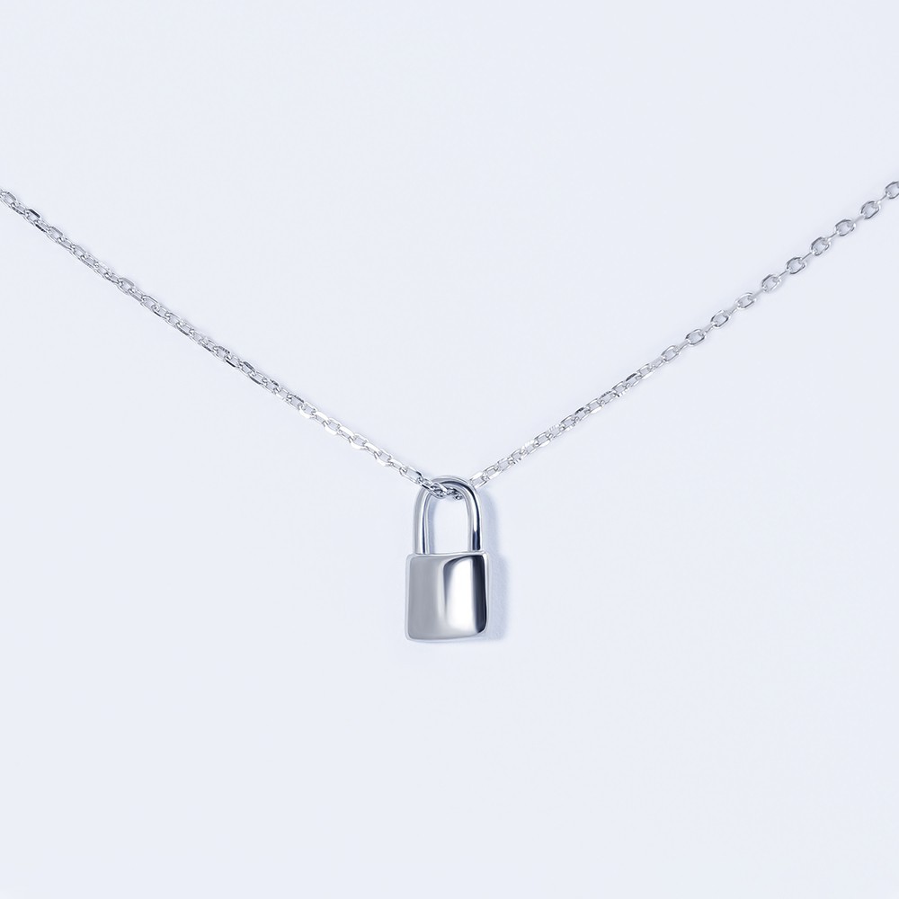 Колье серебрянное INFINI родированное kl2-84
